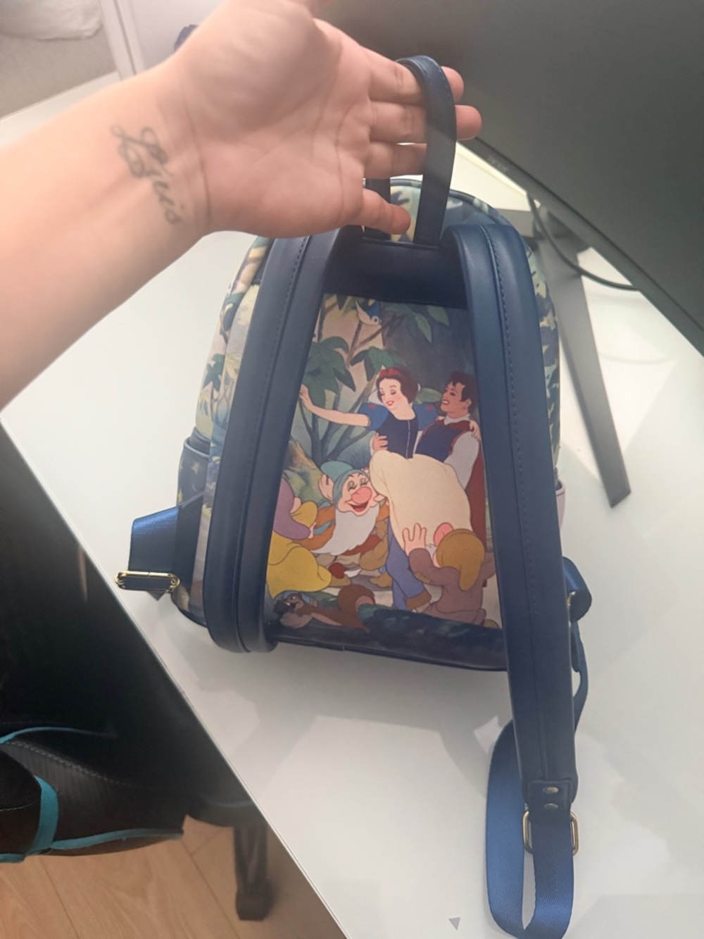 Disney Snow White and Seven Dwarfs Navy Mini Backpack